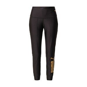 PUMA Sportovní kalhoty 'Eversculpt'  zlatá / černá