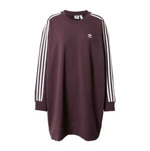 ADIDAS ORIGINALS Šaty  burgundská červeň / bílá