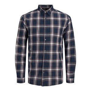 JACK & JONES Košile 'Orion'  námořnická modř / šedá / vínově červená / bílá