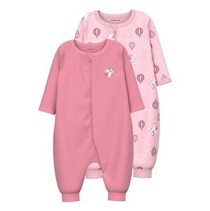 NAME IT Dupačky/body  pink / růžová / světle růžová / bílá