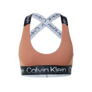 Calvin Klein Sport Sportovní podprsenka  hnědá / černá / bílá