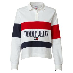 Tommy Jeans Tričko  noční modrá / červená / bílá