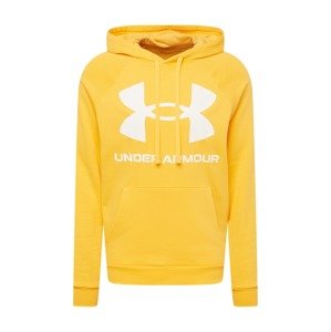 UNDER ARMOUR Sportovní mikina 'Rival'  žlutá / bílá