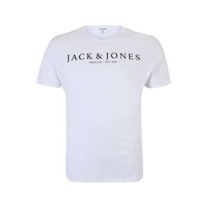 Jack & Jones Plus Tričko 'BOOSTER'  černá / bílá