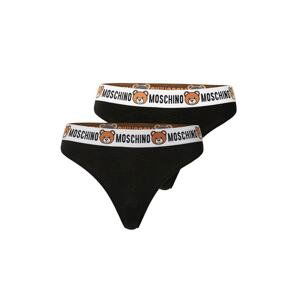 Moschino Underwear Kalhotky  hnědá / černá / bílá