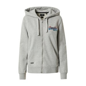 Superdry Mikina 'Rainbow'  modrá / šedá / krvavě červená