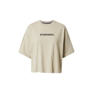 Superdry Funkční tričko  písková / černá