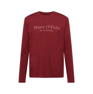 Marc O'Polo Tričko  tmavě červená / bílá