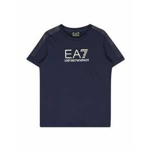 EA7 Emporio Armani Tričko  tmavě modrá / šedý melír / černá / bílá