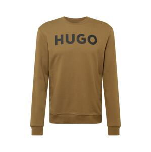 HUGO Mikina 'Dem'  khaki / černá