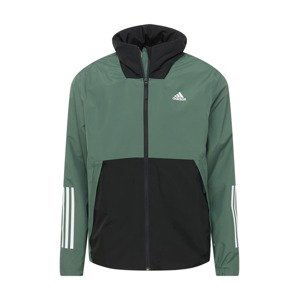 ADIDAS SPORTSWEAR Sportovní bunda  smaragdová / černá / bílá