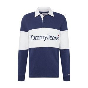 Tommy Jeans Tričko 'RUGBY'  námořnická modř / bílá