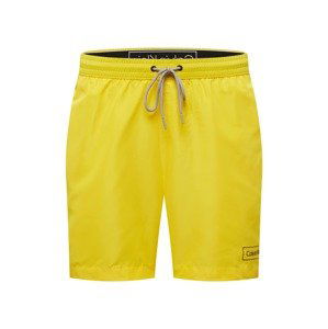 Calvin Klein Swimwear Plavecké šortky  žlutá / černá