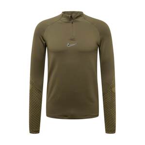 NIKE Funkční tričko  khaki / olivová / černá / bílá