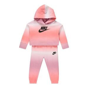 Nike Sportswear Joggingová souprava  bledě fialová / světle růžová / černá / bílá