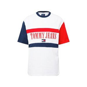 Tommy Jeans Tričko  námořnická modř / červená / bílá