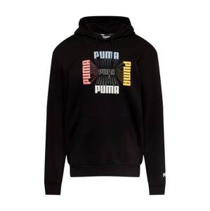 PUMA Sportovní mikina  světlemodrá / žlutá / černá / bílá