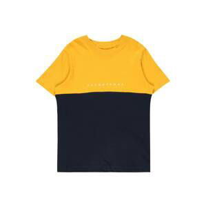 Jack & Jones Junior Tričko 'COPENHAGEN'  noční modrá / zlatě žlutá / bílá