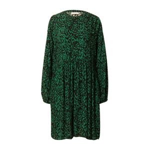 Kaffe Košilové šaty 'Mira'  zelená / černá