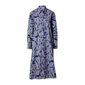 Marimekko Košilové šaty 'Runoelma'  námořnická modř / šedá