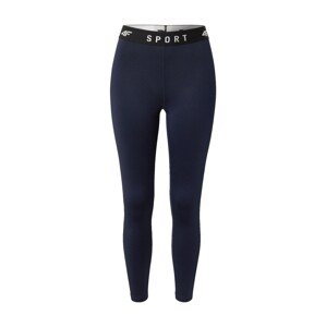 4F Sportovní kalhoty  námořnická modř / černá / bílá