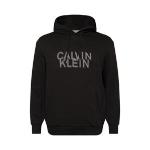 Calvin Klein Big & Tall Mikina  černá / bílá