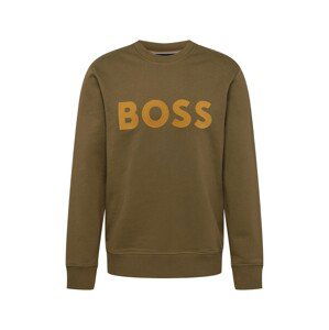 BOSS Black Mikina 'Stadler 192'  šafrán / khaki