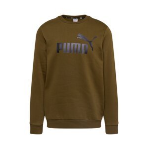 PUMA Sportovní mikina  olivová / černá