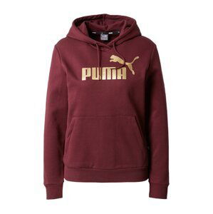 PUMA Mikina  zlatá / bordó