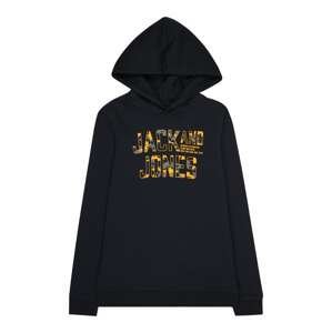 Jack & Jones Junior Mikina 'PEACEWALKER'  khaki / oranžová / černá