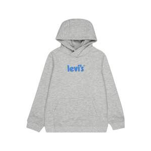 LEVI'S Mikina  nebeská modř / šedá