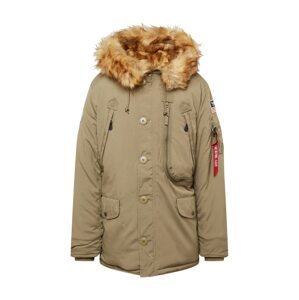 ALPHA INDUSTRIES Zimní bunda 'Polar'  koňaková / olivová