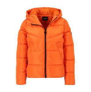 ONLY Zimní bunda 'AMANDA'  oranžová / černá