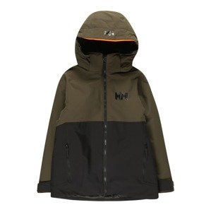 HELLY HANSEN Sportovní bunda 'TRAVERSE'  khaki / tmavě oranžová / černá