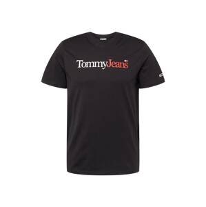 Tommy Jeans Tričko  námořnická modř / červená / černá / bílá