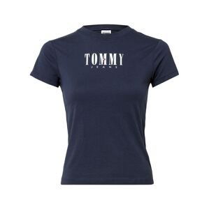 Tommy Jeans Tričko  marine modrá / bílá