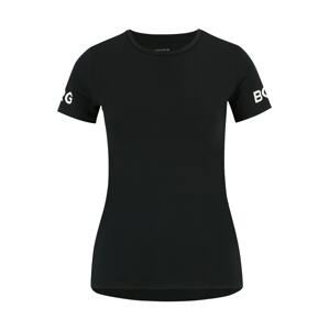 BJÖRN BORG Funkční tričko  černá / bílá