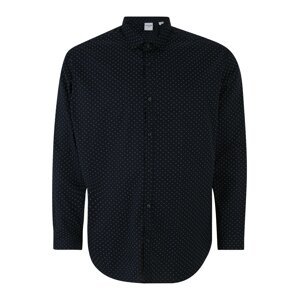 Jack & Jones Plus Košile 'CARDIFF'  námořnická modř / bílá