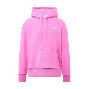 Tommy Jeans Mikina  pink / bílá