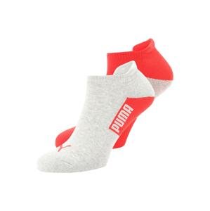 PUMA Ponožky  šedý melír / červená