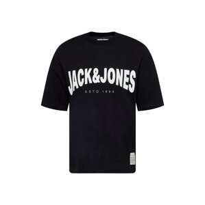 JACK & JONES Tričko 'ARCH'  černá / bílá