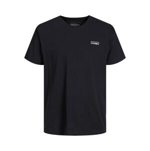 JACK & JONES Tričko 'SPACEY'  nažloutlá / černá / bílá