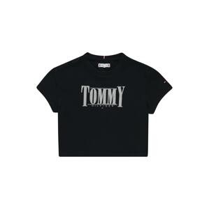 TOMMY HILFIGER Tričko  noční modrá / světle šedá