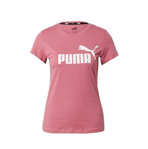 PUMA Tričko  červenofialová / bílá