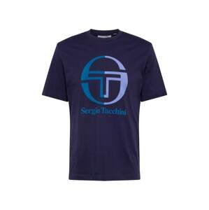 Sergio Tacchini Funkční tričko 'NEW IBERIS'  námořnická modř / světlemodrá / petrolejová