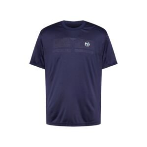 Sergio Tacchini Funkční tričko 'YOUNG LINE'  marine modrá / azurová / bílá