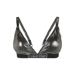 Calvin Klein Swimwear Plus Horní díl plavek  stříbrně šedá / černá / bílá