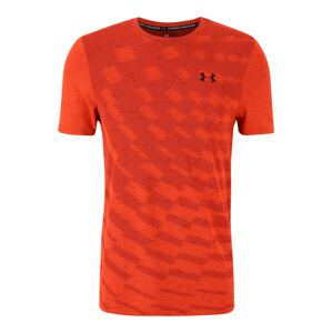 UNDER ARMOUR Funkční tričko  oranžově červená / černá