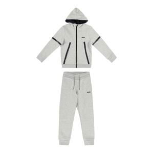 BOSS Kidswear Joggingová souprava  šedý melír / černá