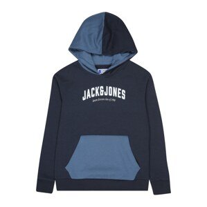 Jack & Jones Junior Mikina 'Division'  námořnická modř / kouřově modrá / bílá